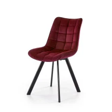 CHAIR K 332, BURGUNDY / BLACK